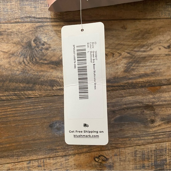 Blush mark Animal Print Pink and Blue printed Rutched dress in medium M - Picture 3 of 3